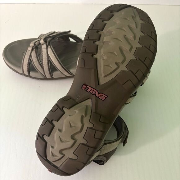 TEVA Tirra Adjustable Sandals Women's Size 11 Tan Gray Hiking Outdoor Trail - Picture 8 of 9